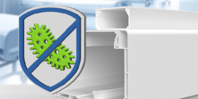 Антибактериальные кабель-каналы из ПВХ и ПК/АБС