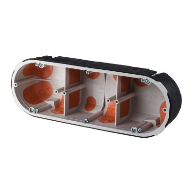 Подрозетник универсальный огнестойкий трехместный KPZ 68-50/3_PO D215х53