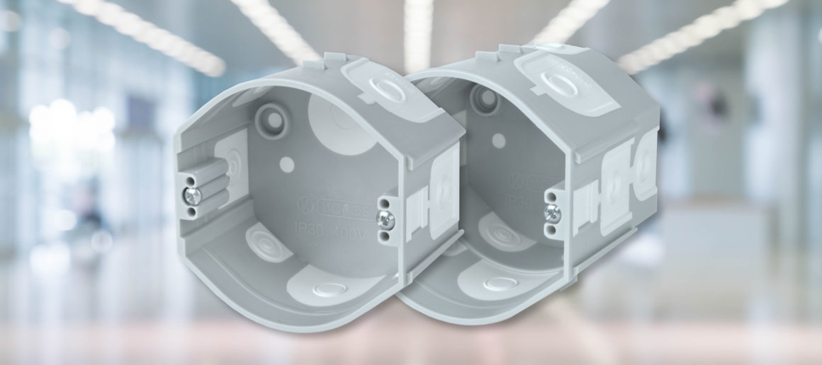 Электромонтажные приборные коробки KP 68/D_KA, KPR 68/D_KA под штукатурку